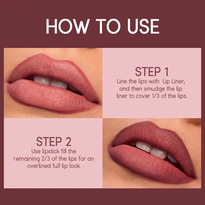 Piccolas  12 Color Lip Liner + LIPSTICK Set