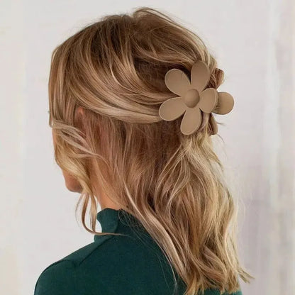 Piccolas Large Flower Claw Clips For Women T