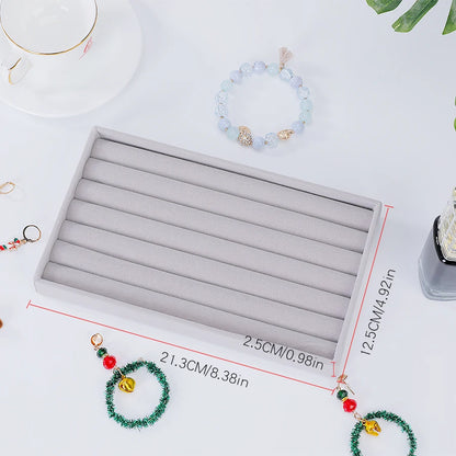 Piccolas 1pc, Flocking Jewelry Box Jewelry Tray, Suitable For: All Kinds of Jewelry Storage.