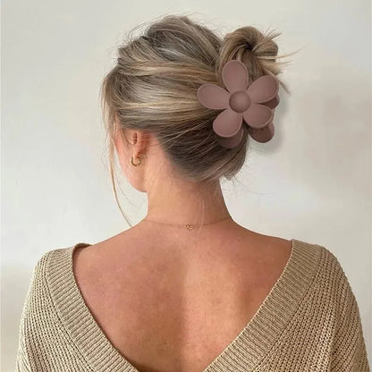 Piccolas Large Flower Claw Clips For Women T