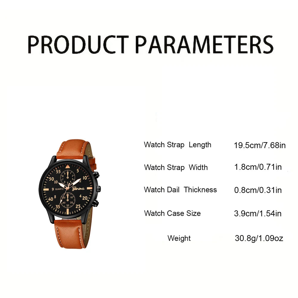 Piccolas Mens Fashion Watch and bracelet  gift set