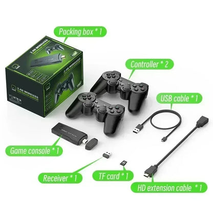 Video Game Sticks M8 Console 2.4G Dual Wireless Controller Game Stick 4K 20000 games 64GB Retro game For Xmas Gift