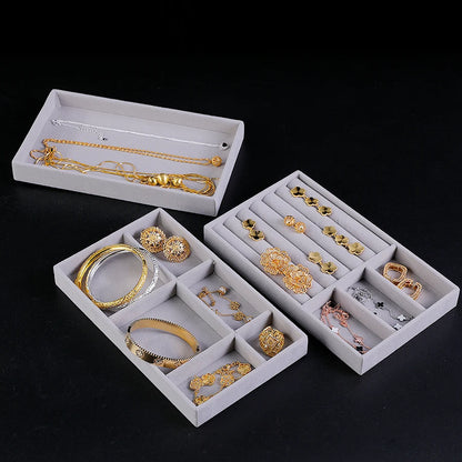 Piccolas 1pc, Flocking Jewelry Box Jewelry Tray, Suitable For: All Kinds of Jewelry Storage.