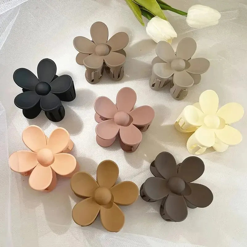 Piccolas Large Flower Claw Clips For Women T