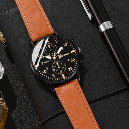 Piccolas Mens Fashion Watch and bracelet  gift set